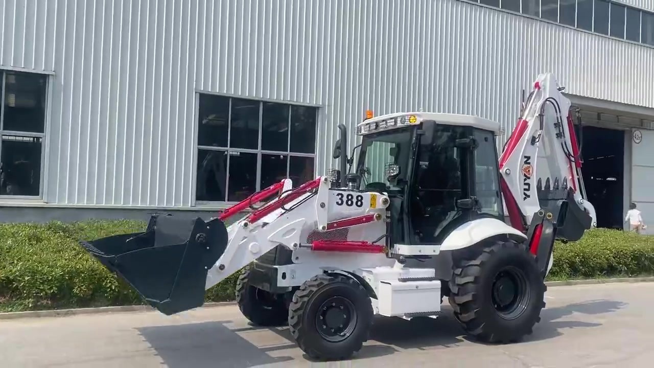Excavadora retroexcavadora YUYAN 388 – Personalizable OEM/ODM | Estructura de acero de manganeso de alta resistencia | Calidad de referencia CAT y JCB